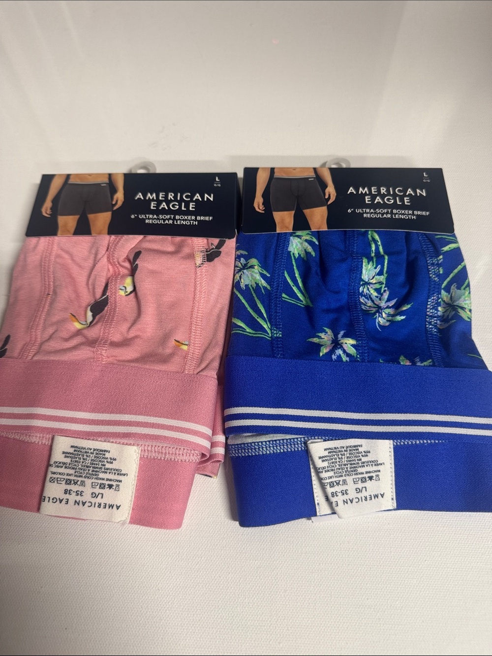 American Eagle Boxer Briefs Mens Large Ultra Soft Lot Of 2